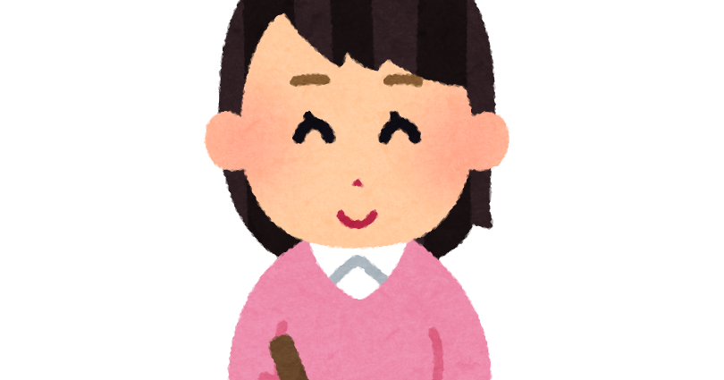 私服で書道をする人のイラスト 女性 かわいいフリー素材集 いらすとや