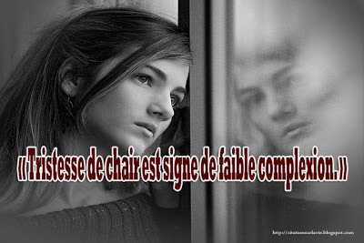 Citation de tristesse et la solitude