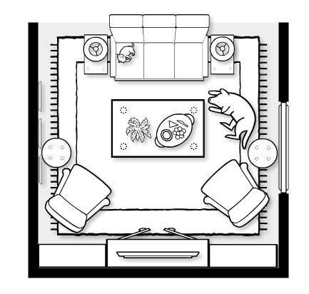 living room furniture plan