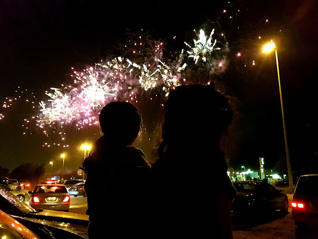 Fireworks at the Opening of the Sheikh Jaber Al-Ahmad Cultural Centre