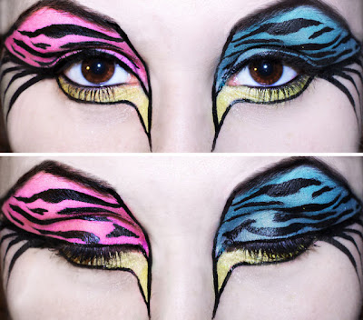 Painted Eye Makeup Seen On lolpicturegallery.blogspot.com