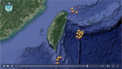China Raketen Übung um Taiwan