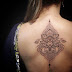 Bunch Of Flowers On Women Back Tattoo Designs