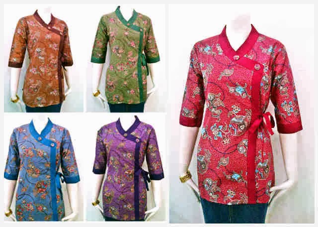 MODEL SERAGAM  BAJU BATIK  WANITA  MODERN