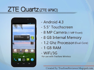 tracfone zte smartphone quartz