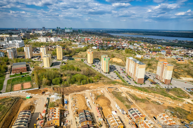 Жилищный комплекс с высоты птичьего полета