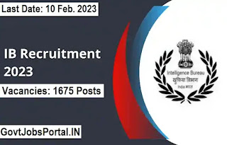 IB Recruitment 2023