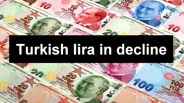 Turkish lira falls while the central bank is unable to stop the decline