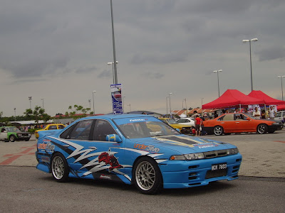 Nissan Cefiro A31 drift car in blue