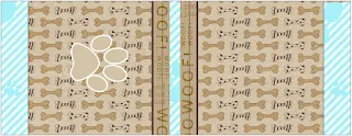 Puppy Footprints: Free Printable Candy Bar Labels.