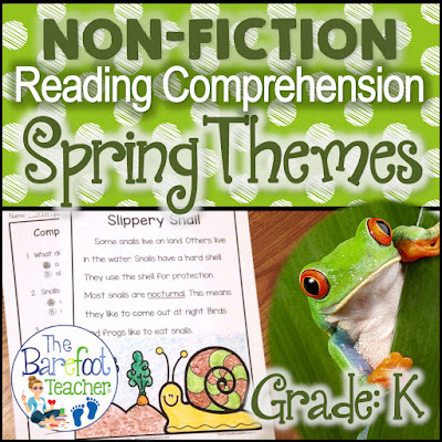 Help your Kindergarten students develop confidence in their reading comprehension abilities while learning about spring at the same time! This free download will go right along with the other Spring activities and crafts you have planned for your class. The strategies used with these worksheets will feel more like playing you are playing games with your student than it will reading! 