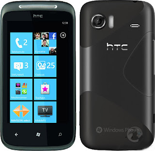 HTC Mozart image front and back windows 7 phone