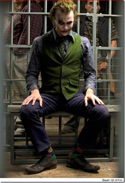 I would say that the joker from batman must be one of the most famous 