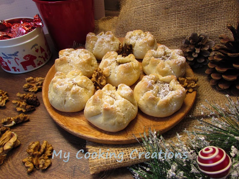 Орехови розички - хърватски коледни сладки * Rose di nonna - biscotti di natale della Croazia