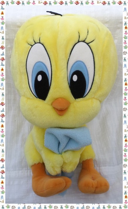 Peluche Doudou Jemini Titi Range Pyjama Jaune Mouchoir Bleu