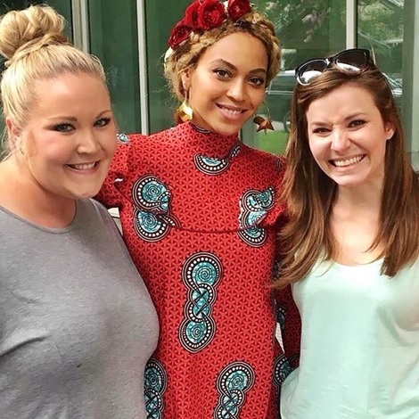 Beyonce Channels the African Woman as She Rocks Ankara Ensemble in Houston (Photos)