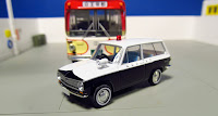 Tomica Limited Vintage: LV-102a Mazda Familia Van Patrol Car