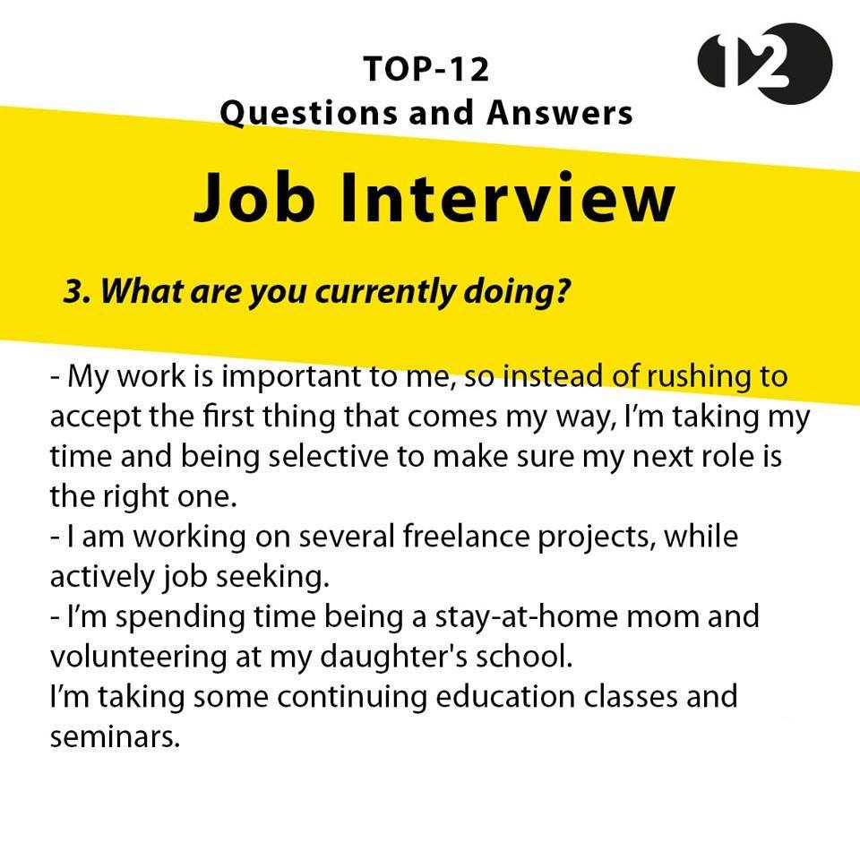 Valanglia: JOB INTERVIEWS: 9 TOP QUESTIONS AND ANSWERS YOU 