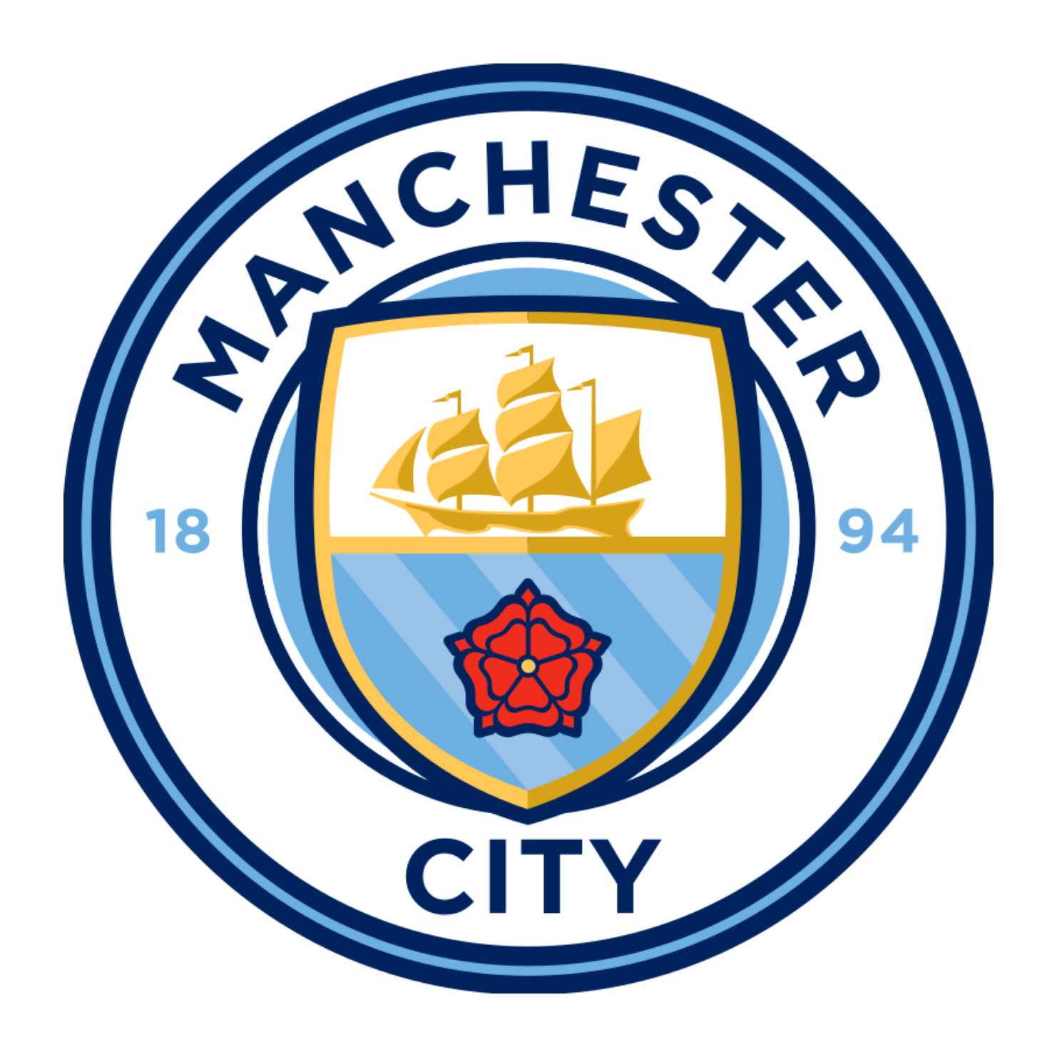 Manchester City Flags & Logos: Vector Art