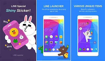 LINE Launcher - Aplikasi Launcher Android Terbaik