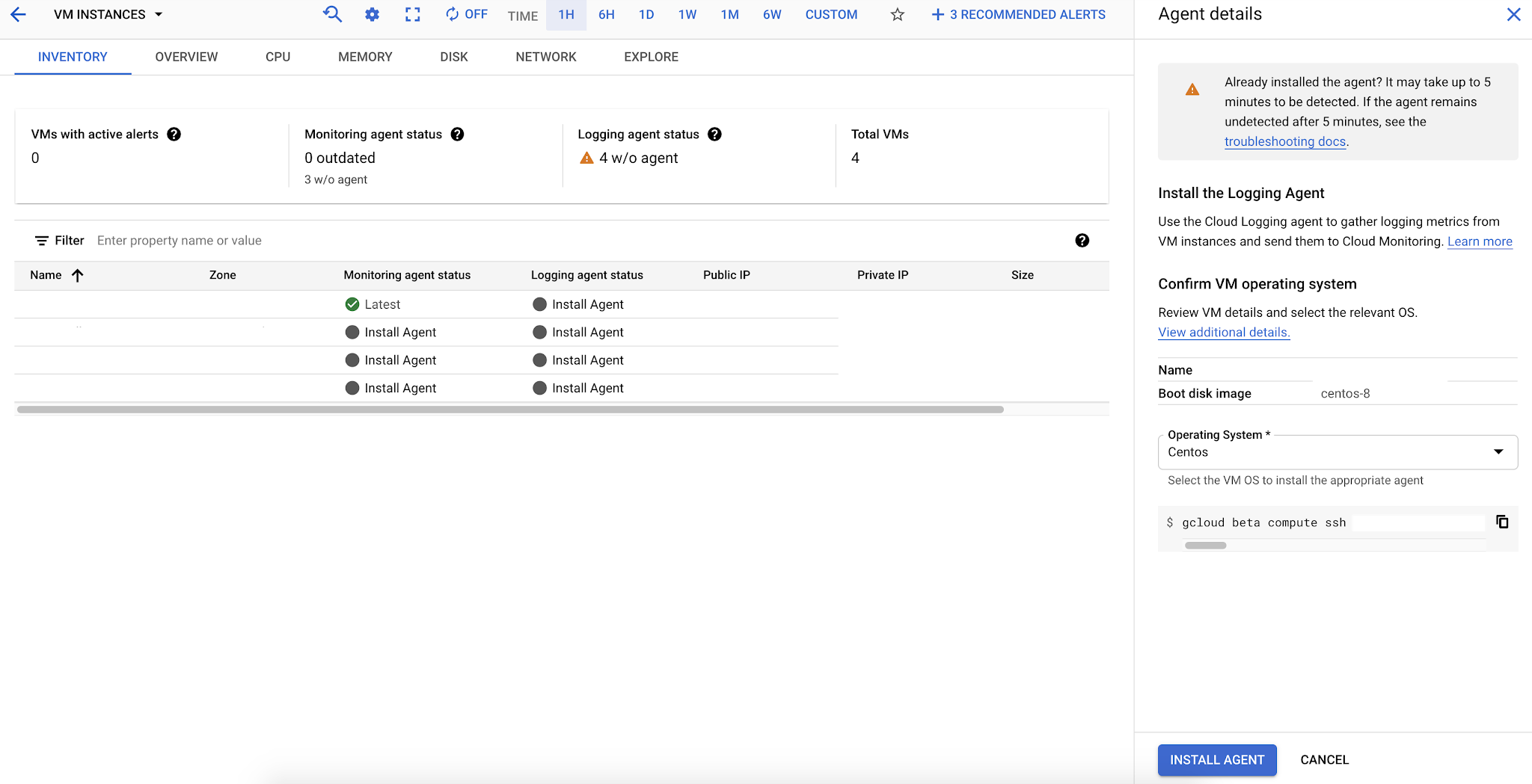 Google Cloud Logging - Cloud Logging Agent Installation