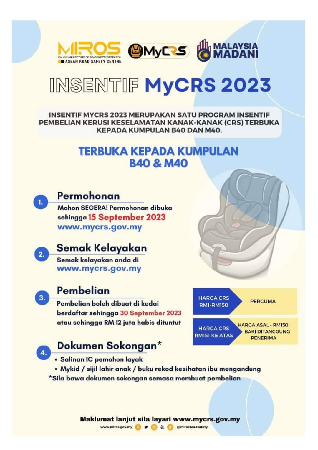 Semakan MyCRS 2023 Online (Cara Tebus & Syarat Kelayakan)