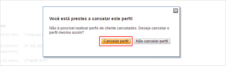 Pagamento automático cancelado no Paypal