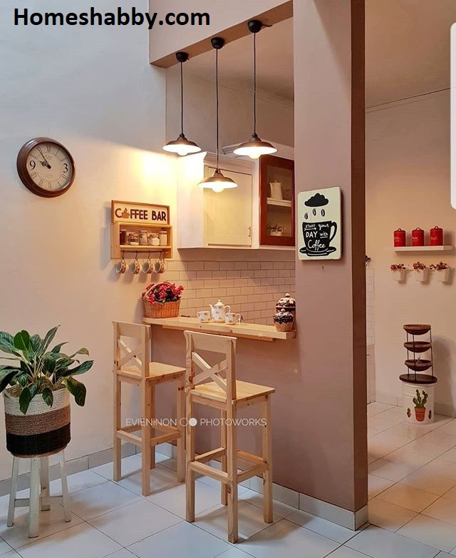 Ide Inspirasi Mini Bar Minimalis Untuk Dapur Kecil Tampil 