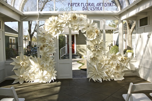 Wedding Project The arch This Saturday Paper Flower 