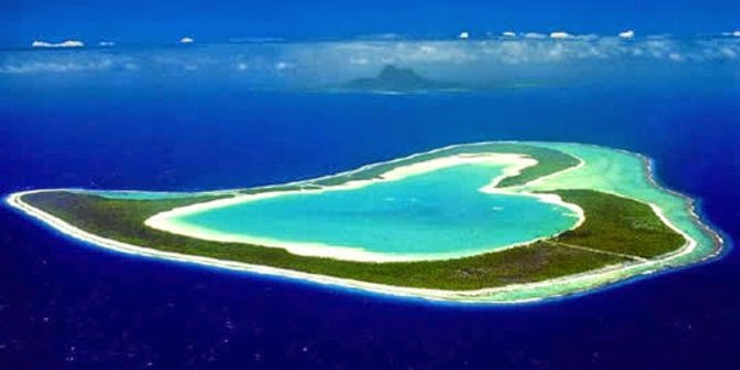Pulau Berbentuk Hati Paling Mengagumkan Di Dunia
