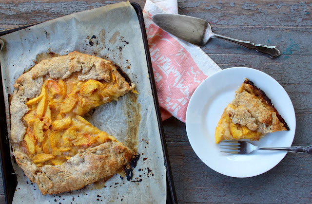 Peach Galette with Almond Buttermilk Crust | Nothing in the House