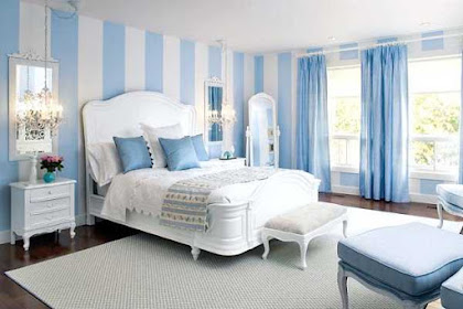 40+ Koleski Terbaik Motif Dinding Kamar Tidur Warna Biru