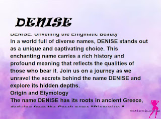 meaning of the name "DENISE"