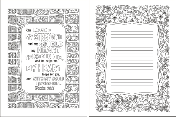 5 Scripture Coloring Pages