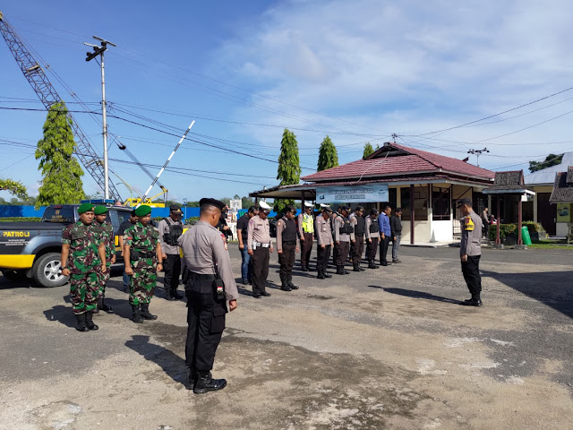 Patroli Sinergi Polres Barito Selatan Bersama Kodim 1012/Btk, Tingkatkan Kamtibmas pada Tahap Kampanye Pemilu
