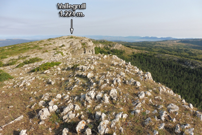 Cima de Vallegrull vista desde el vértice