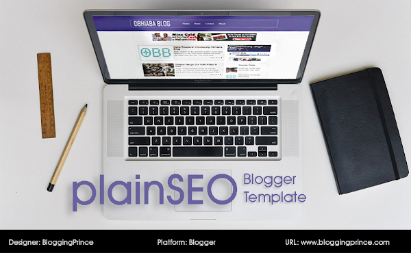 PlainSEO Free Blogger BlogSpot Template