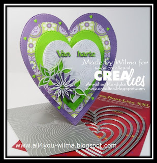 Felicitatiekaart, Felicitatie, Congrats, Congratulations, Harten, Heart, Hearts, Flower, Workshop, Tutorial, Crealies, Papicolor, All4You, ALL4YOU,