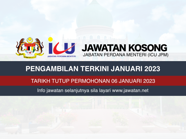 Jawatan Kosong Jabatan Perdana Menteri (JPM) Januari 2023