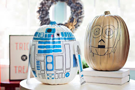 Star Wars painted pumpkins