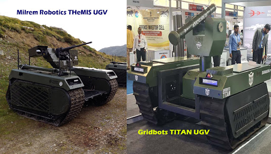 Indian Army inducts unknown numbers of THeMIS UGVs; Detailed comparison of indigenous Gridbots TITAN & Estonian THeMIS UGVs