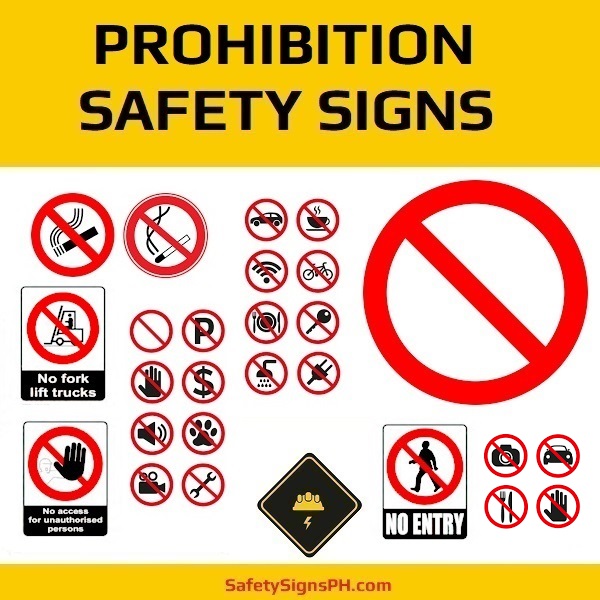 Prohibition Safety Signs Philippines