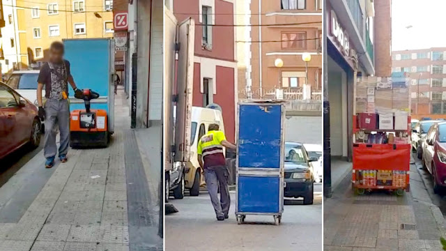 Carga y descarga en el supermercado