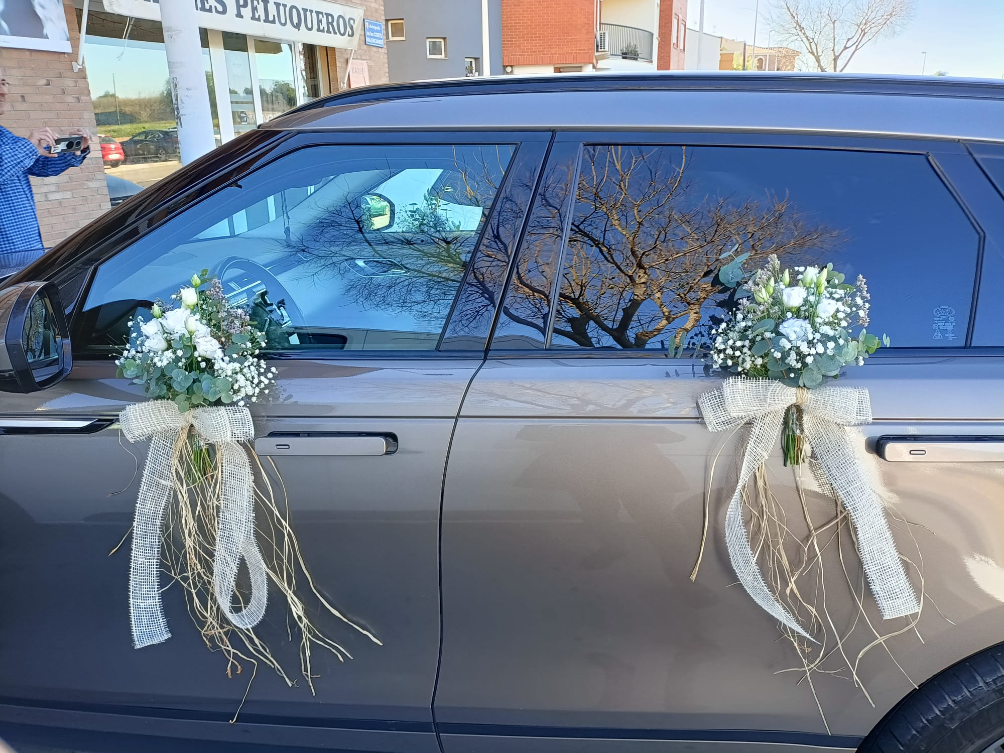 Decoración de coche para la boda