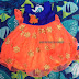 Simple Kids frock in Orange