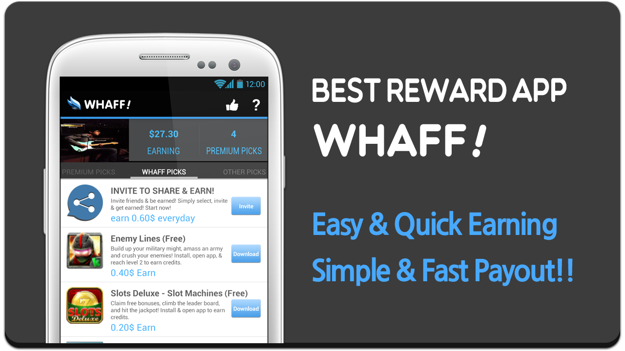 Cara Mudah Mencari Dollar Dari Android Dengan WHAFF (Gratis 100%)