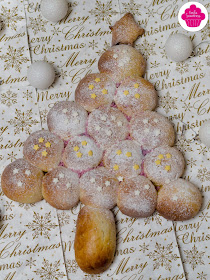 Brioche fourrée à la pâte de noisettes en forme de sapin de Noël - Battle Food #38