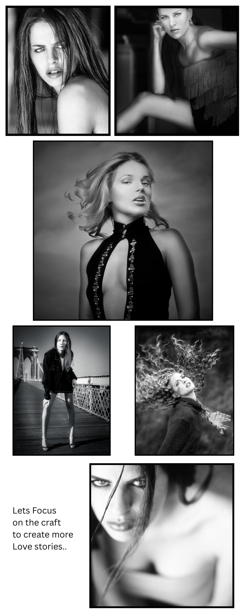 Portraits of female models by Al Cabri por his Blog page, Portraits