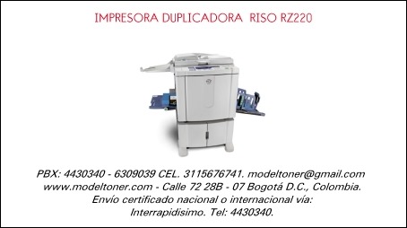 IMPRESORA DUPLICADORA  RISO RZ220