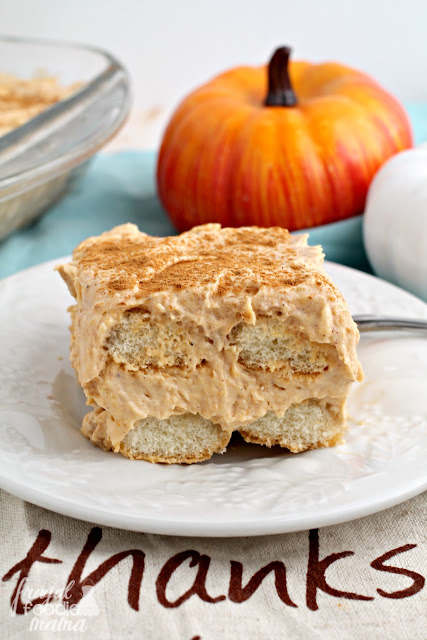 Combining the flavors of a creamy pumpkin latte & warm chai spices, this no-bake Pumpkin Chai Tiramisu is a must-make dessert for fall.